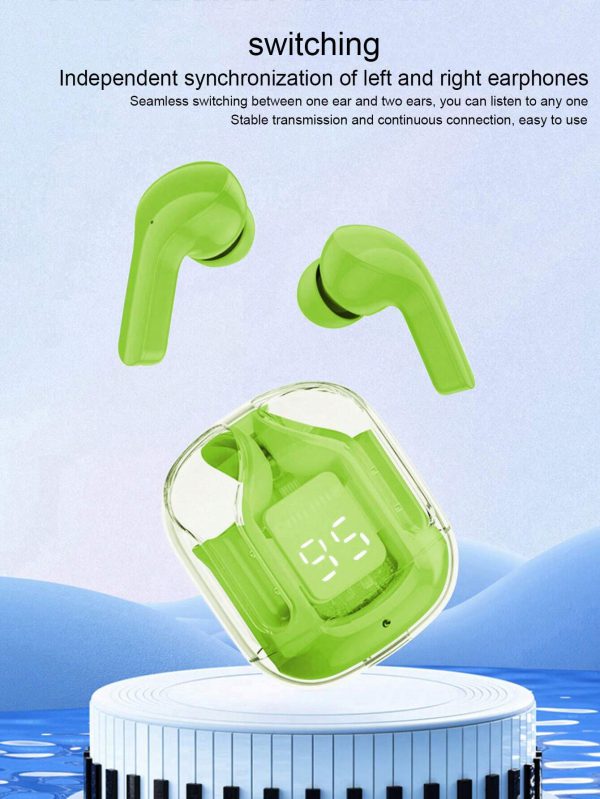 Air31 Earbuds Wireless Air 31 Crystal Transparent Body